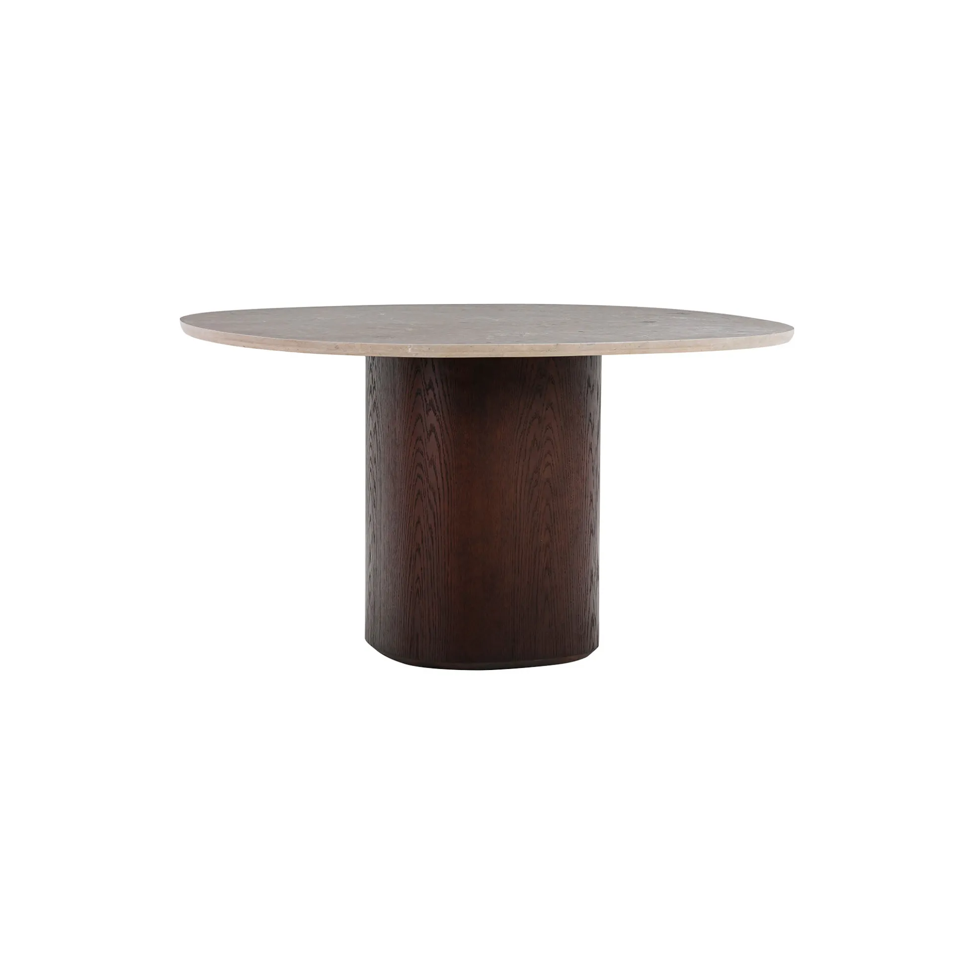 Ovata spisebord, Jura Grey limestone/dark brown oak