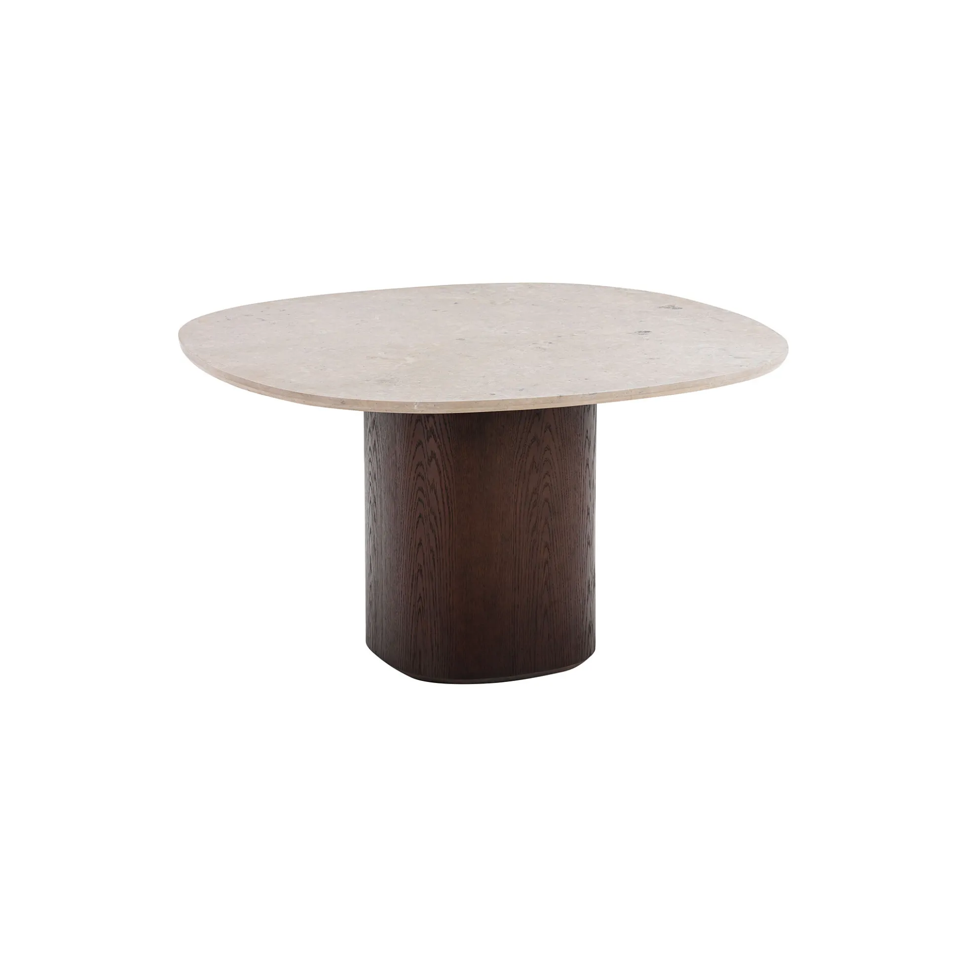 Ovata spisebord, Jura Grey limestone/dark brown oak