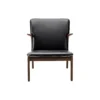 OW124 Beak Chair loungestol, olieret valnød/sort