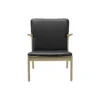 OW124 Beak Chair loungestol, sæbebehandlet eg/sort
