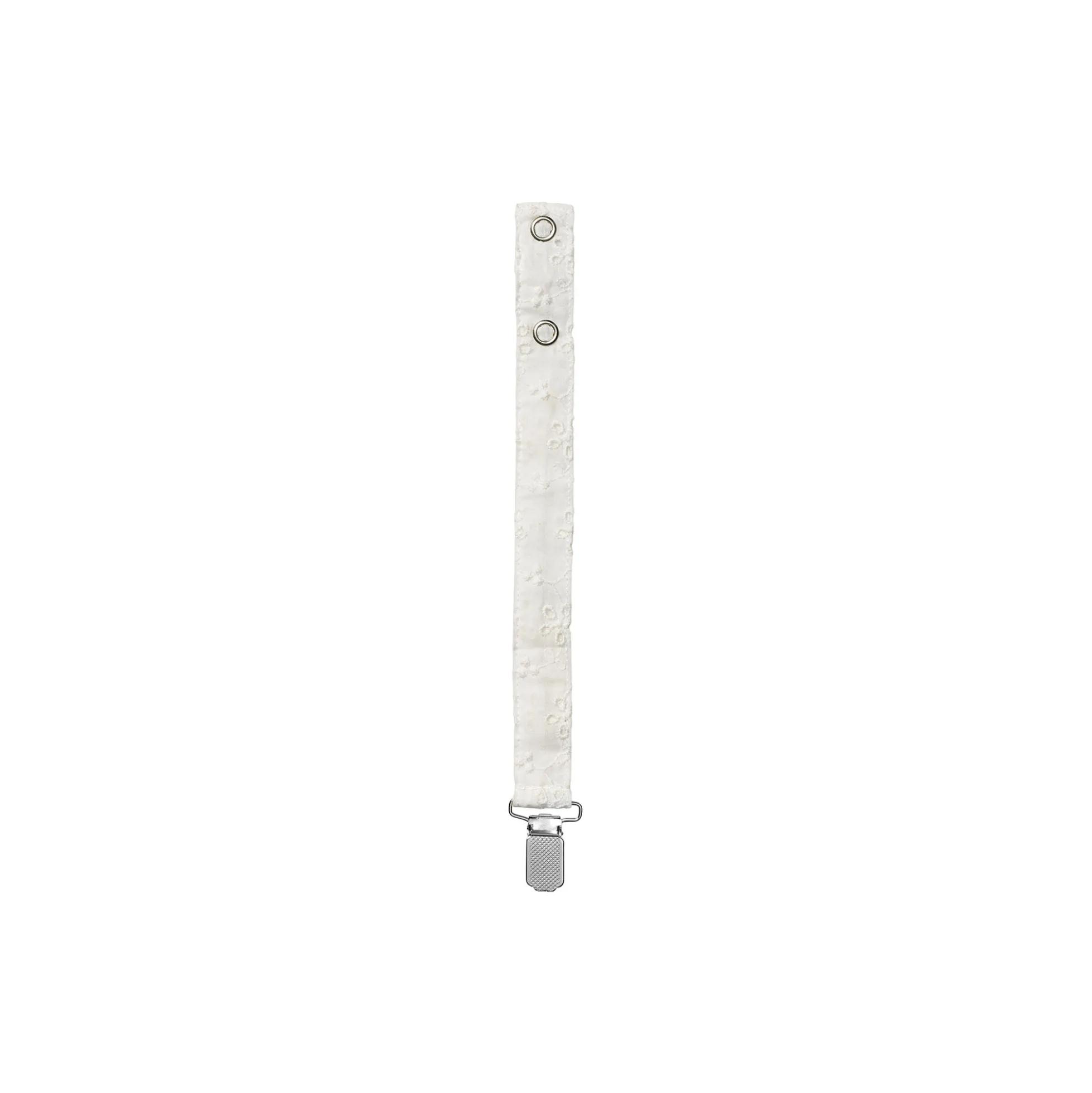 Pacifier Clip, broderie anglaise
