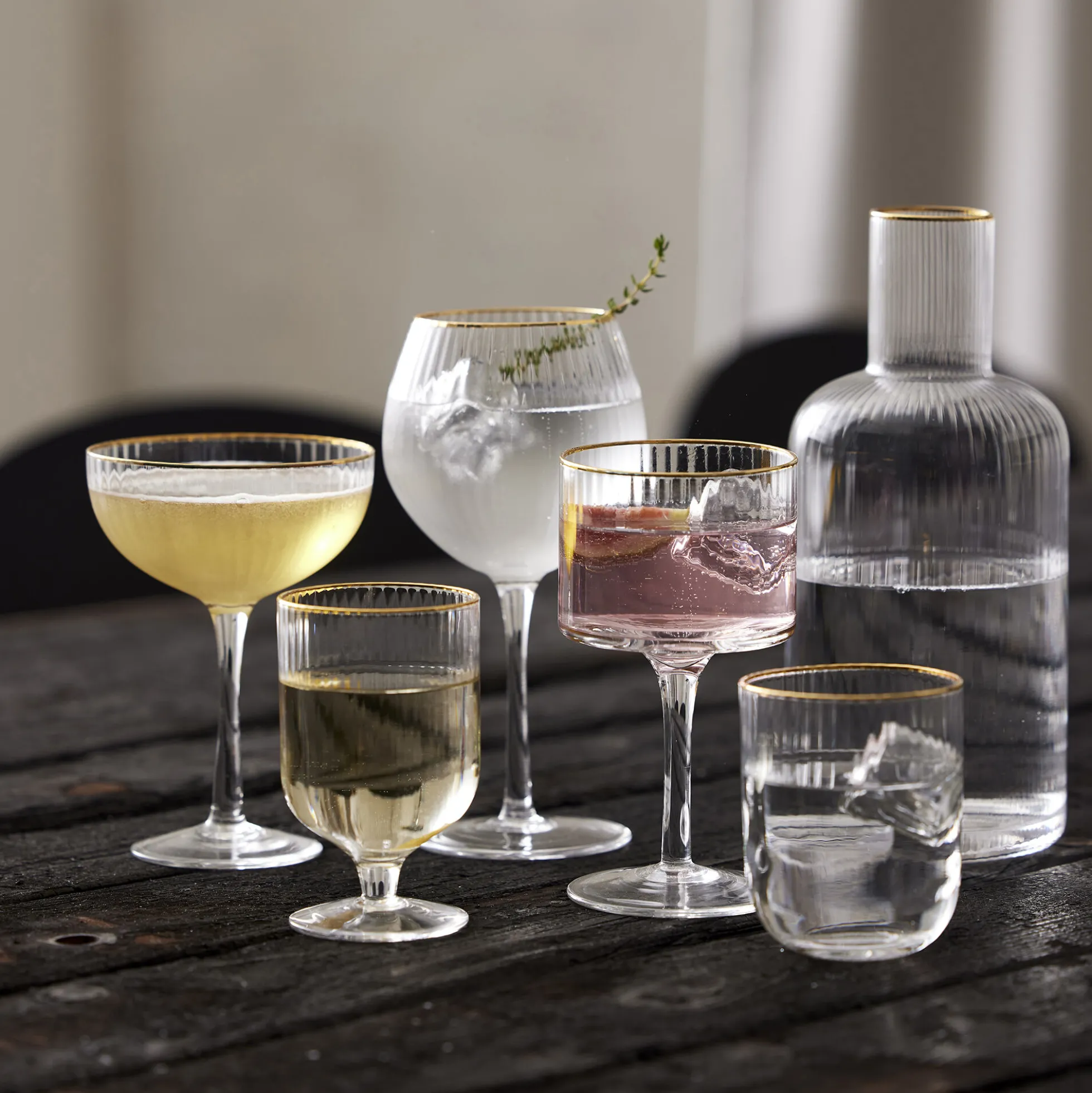 Palermo Gold tumbler 4 stk.