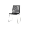 Panton One Dining spisebordsstol, paper black/steel