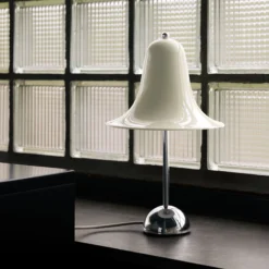 Pantop bordlampe, cream white