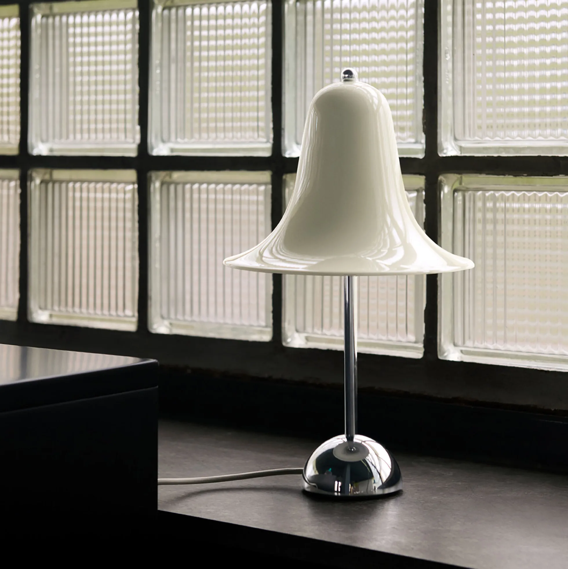 Pantop bordlampe, cream white