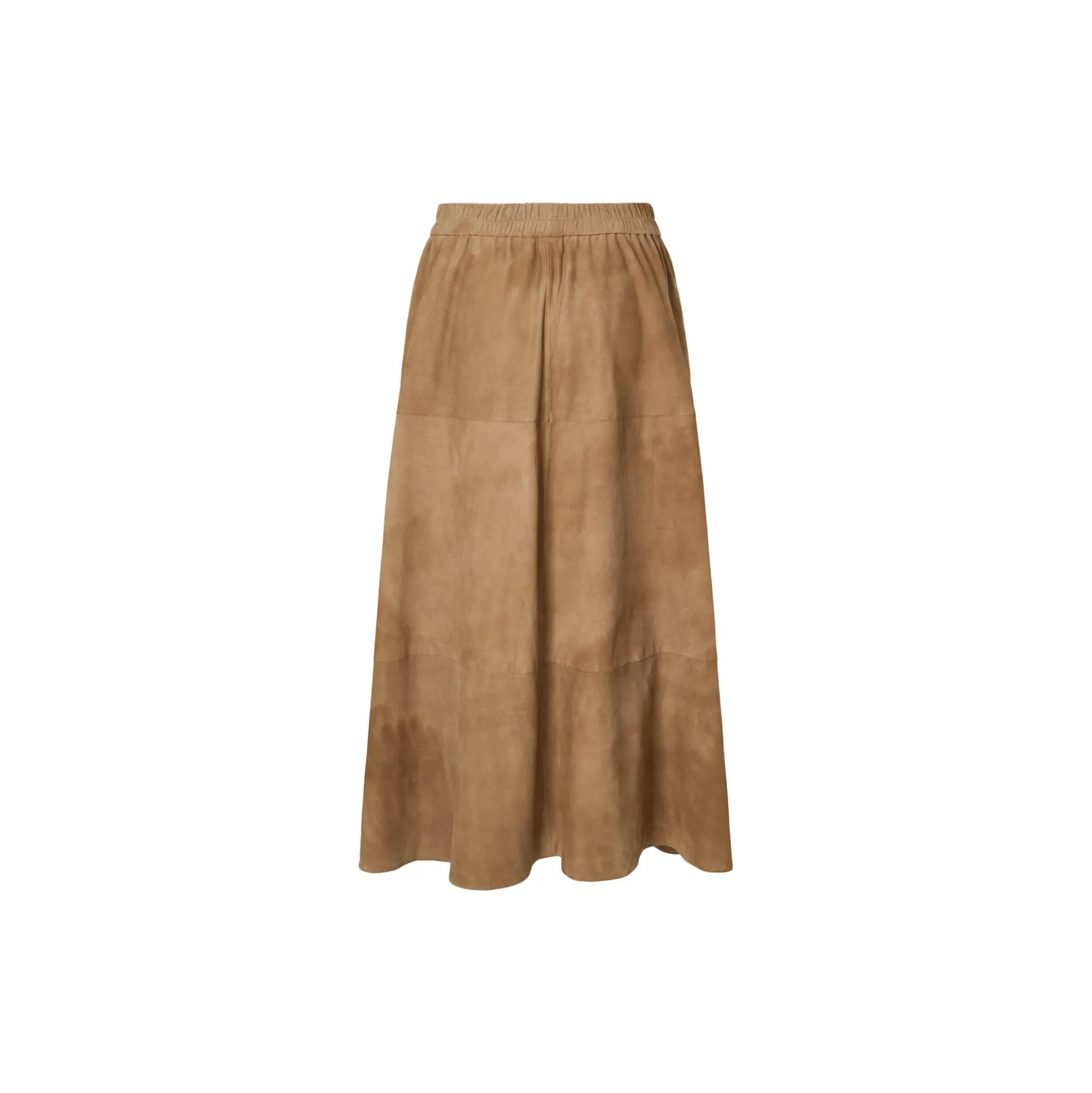 1014PBOJono suede long skirt, camel