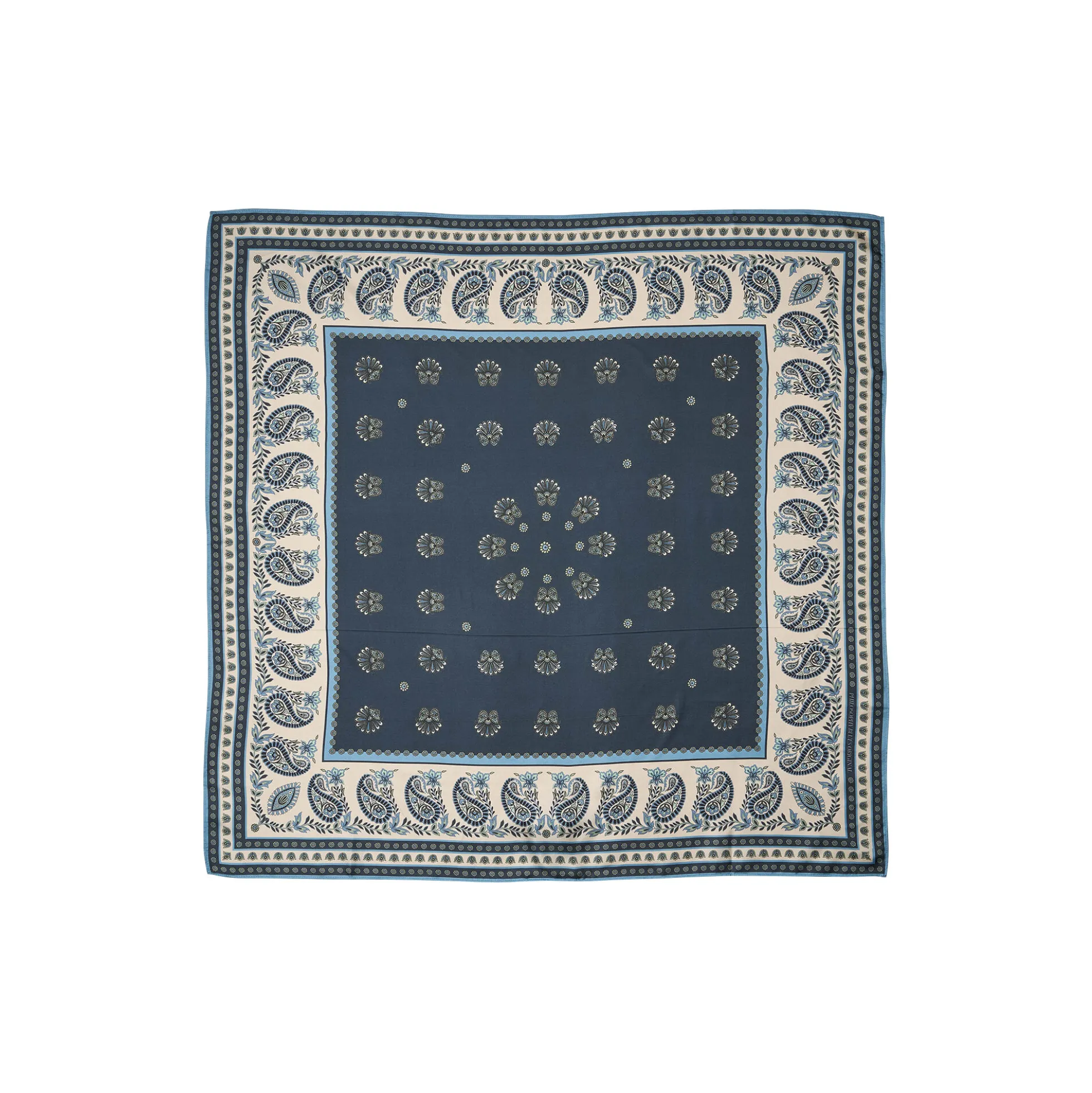 5142PBOScarf, large, black/blue