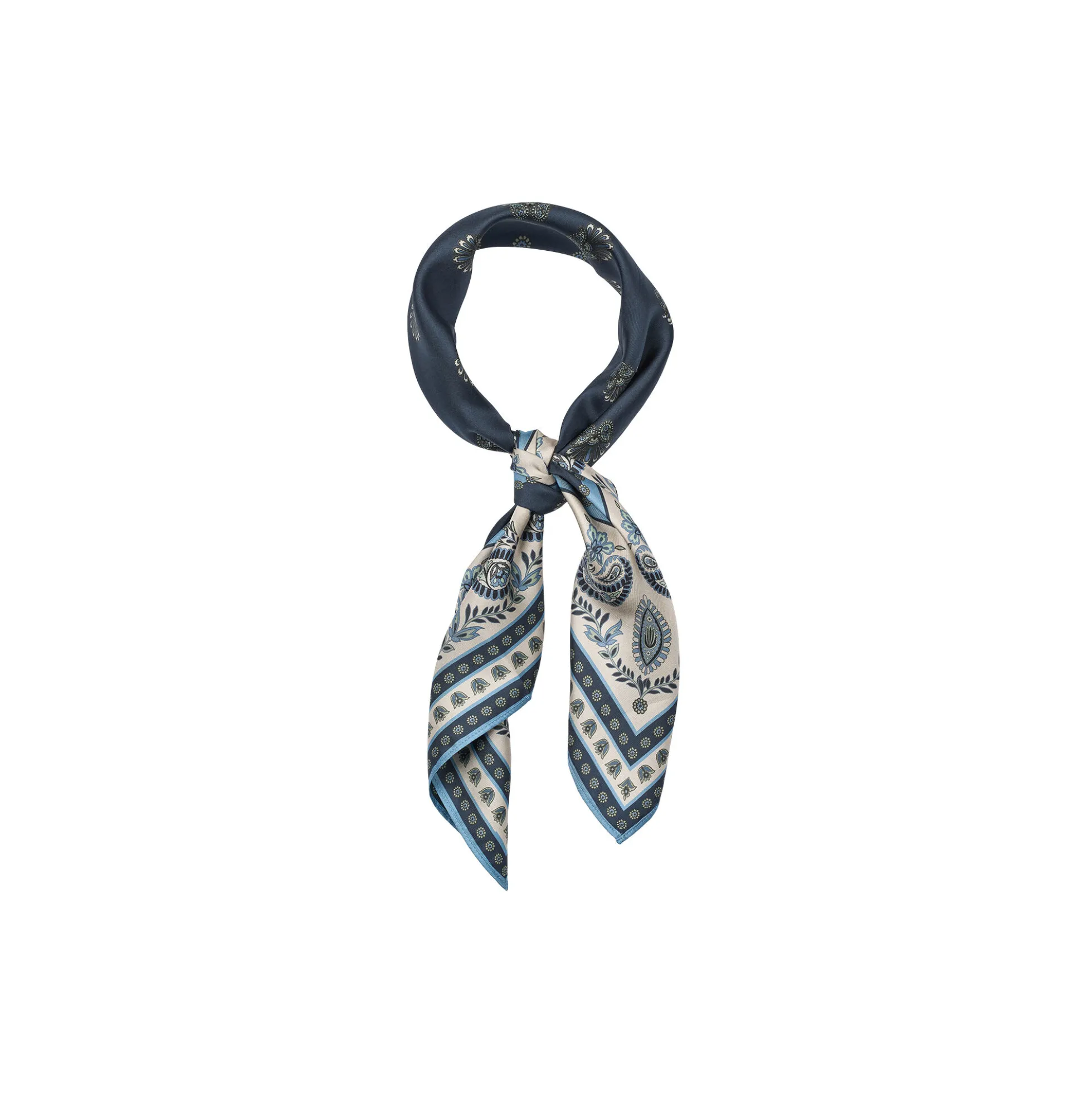 5142PBOScarf, large, black/blue
