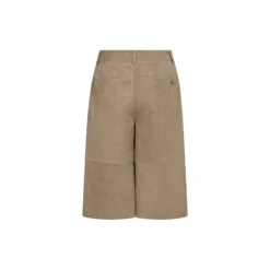 PD-Asta French Suede Bermuda, lead brown