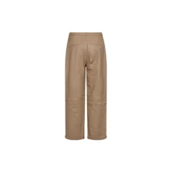 PD-Lanni Leather Cropped Pant, camel