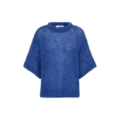 PD-Maggie SS Knit, queen blue melange