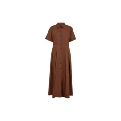 PD-Tulip Poplin Maxidress, toffee