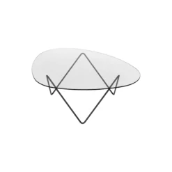 Pedrera Coffee Table, black semi matt