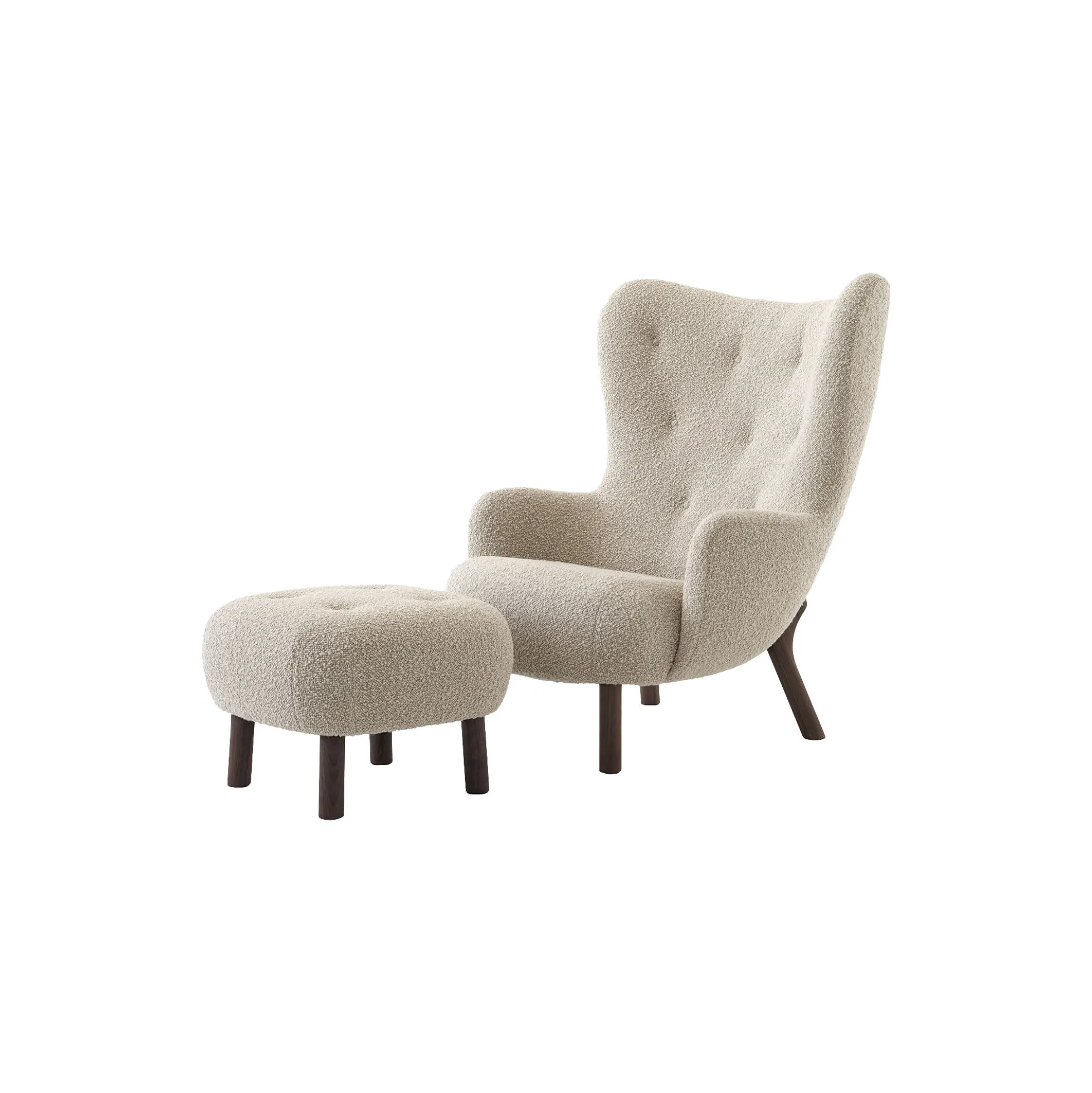 Petra VB3 Lounge Chair, Karakorum 003/oiled walnut