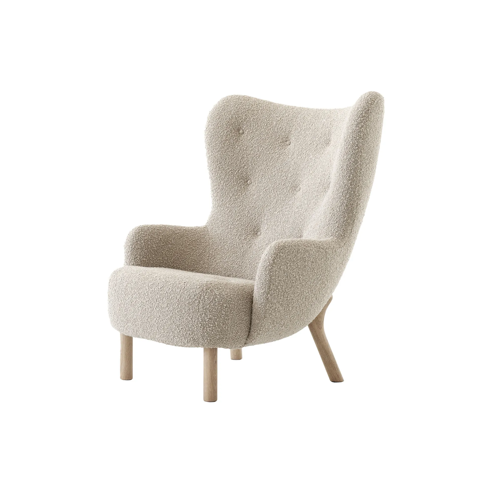 Petra VB3 Lounge Chair, Karakorum 003/oiled oak