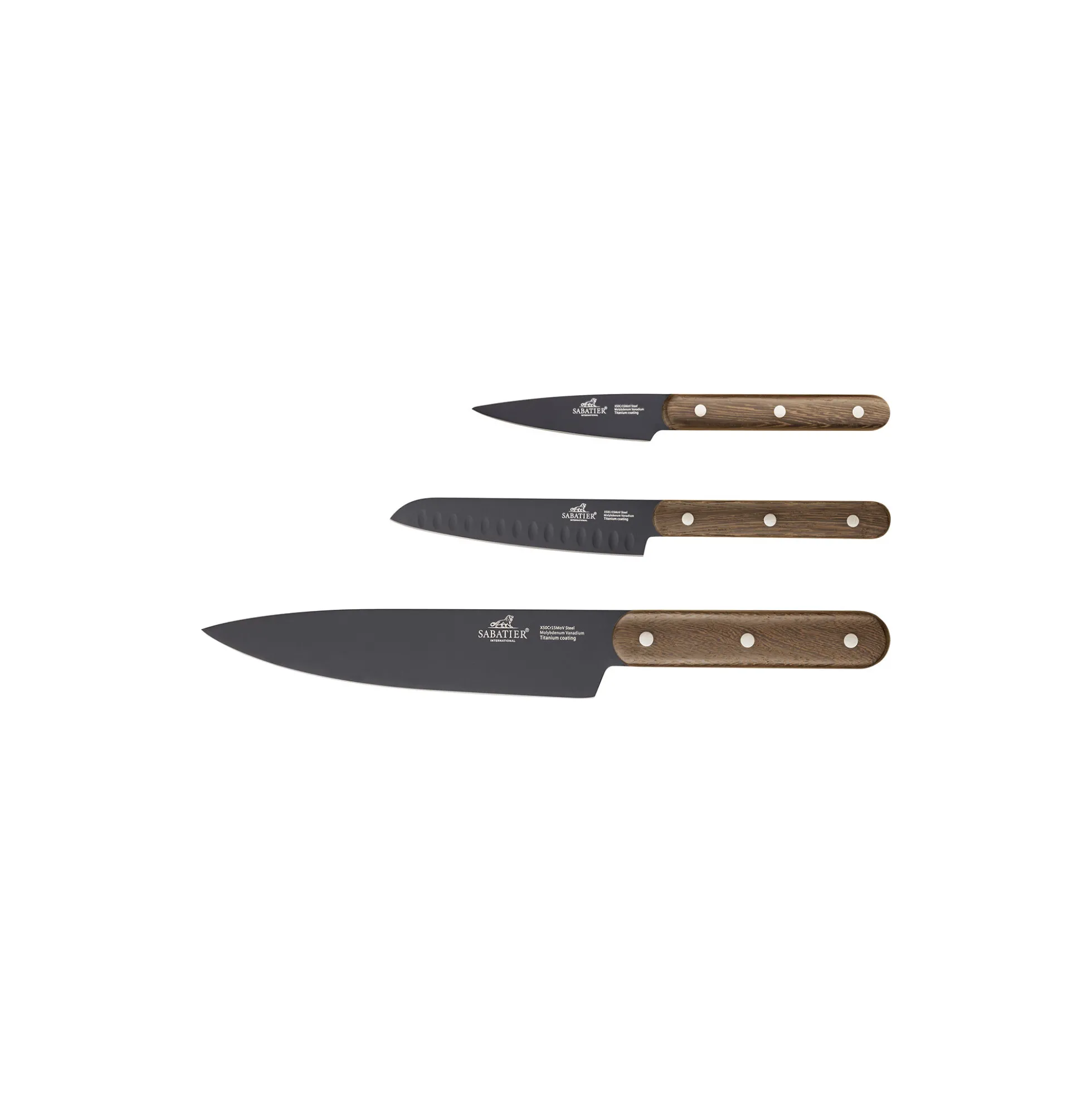 Phenix Walnut Knivsæt 3 dele
