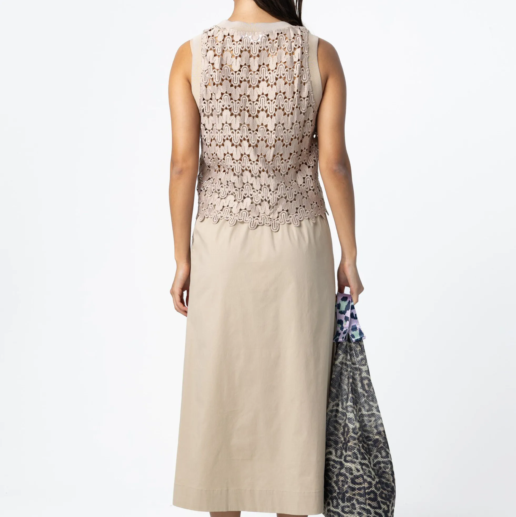 PHOEBE long skirt, sand