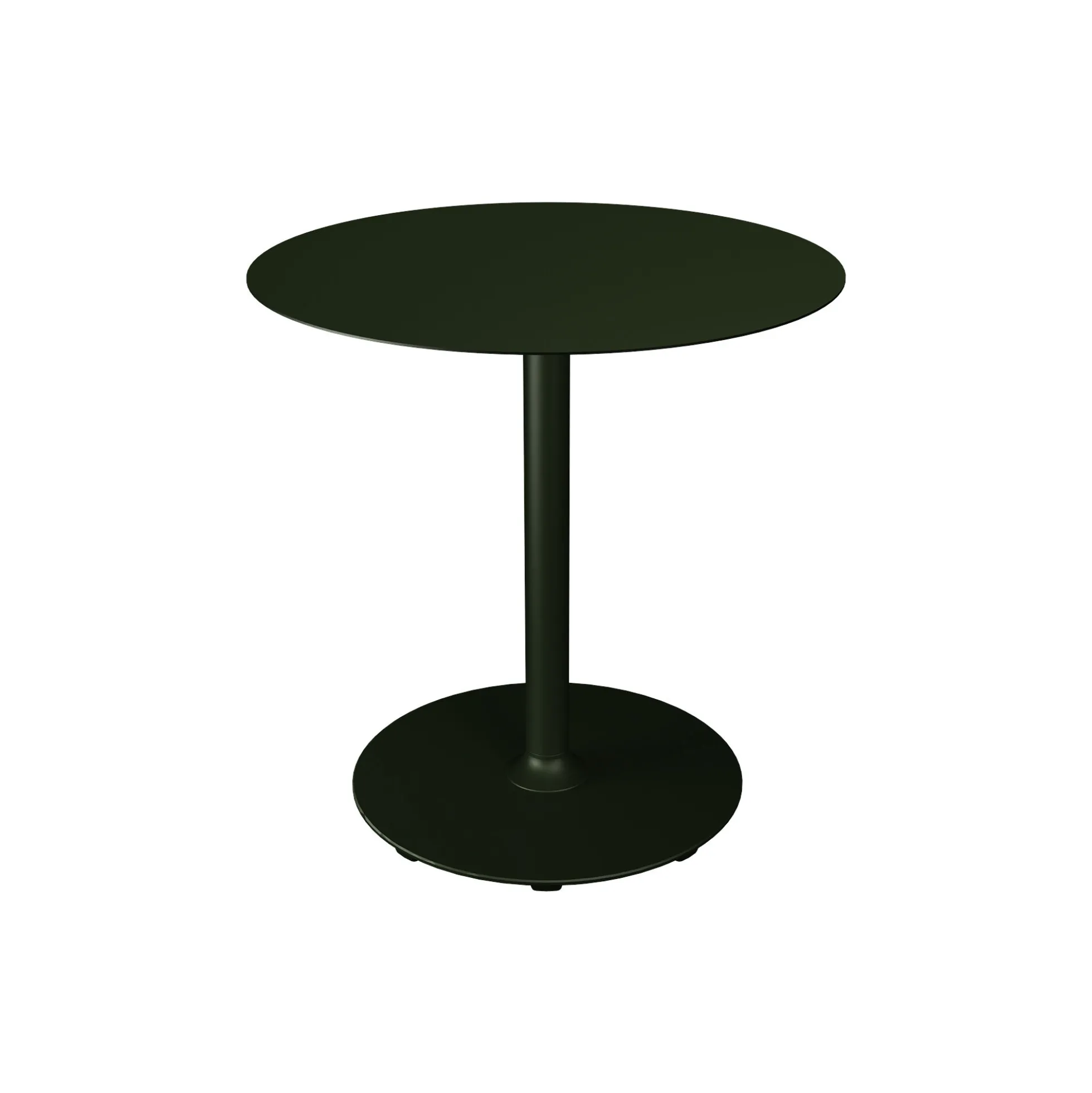 PICO Café Table with Round Base Ø 74, olive green