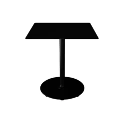 PICO Café Table with Round Base 70x70, black