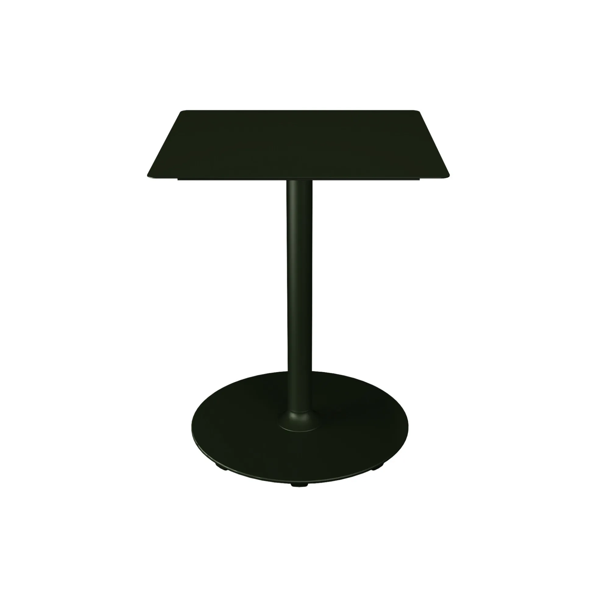 PICO Café Table with Round Base 60x60, olive green