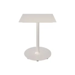 PICO Café Table with Round Base 60x60, muted white