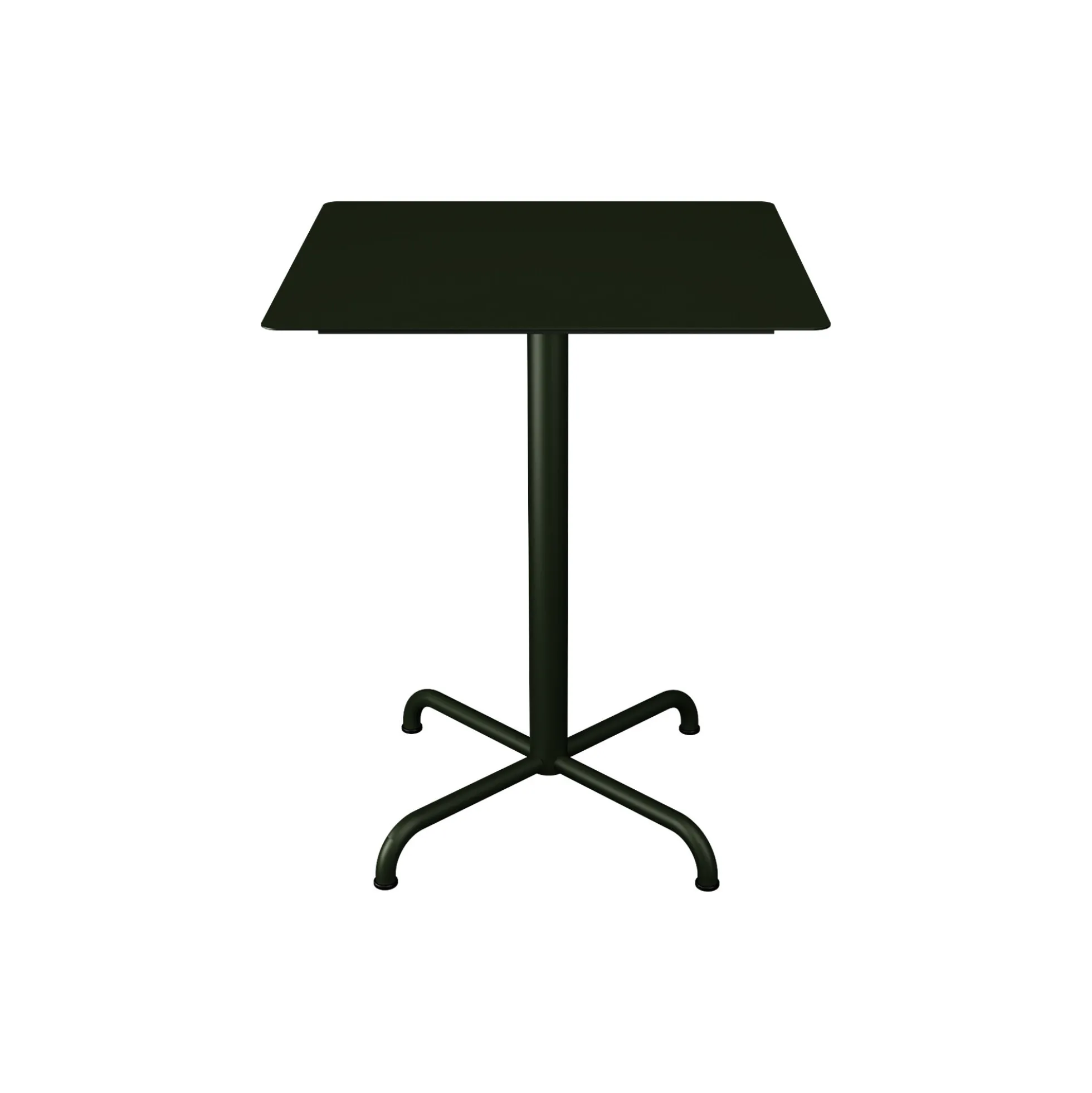 PICO Café Table with 4 Star Base 60x60, olive green