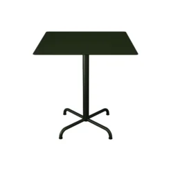 PICO Café Table with 4 Star Base 70x70, olive green