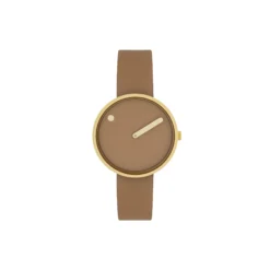 PICTO armbåndsur, cappuccino brown/gold/cappuccino brown