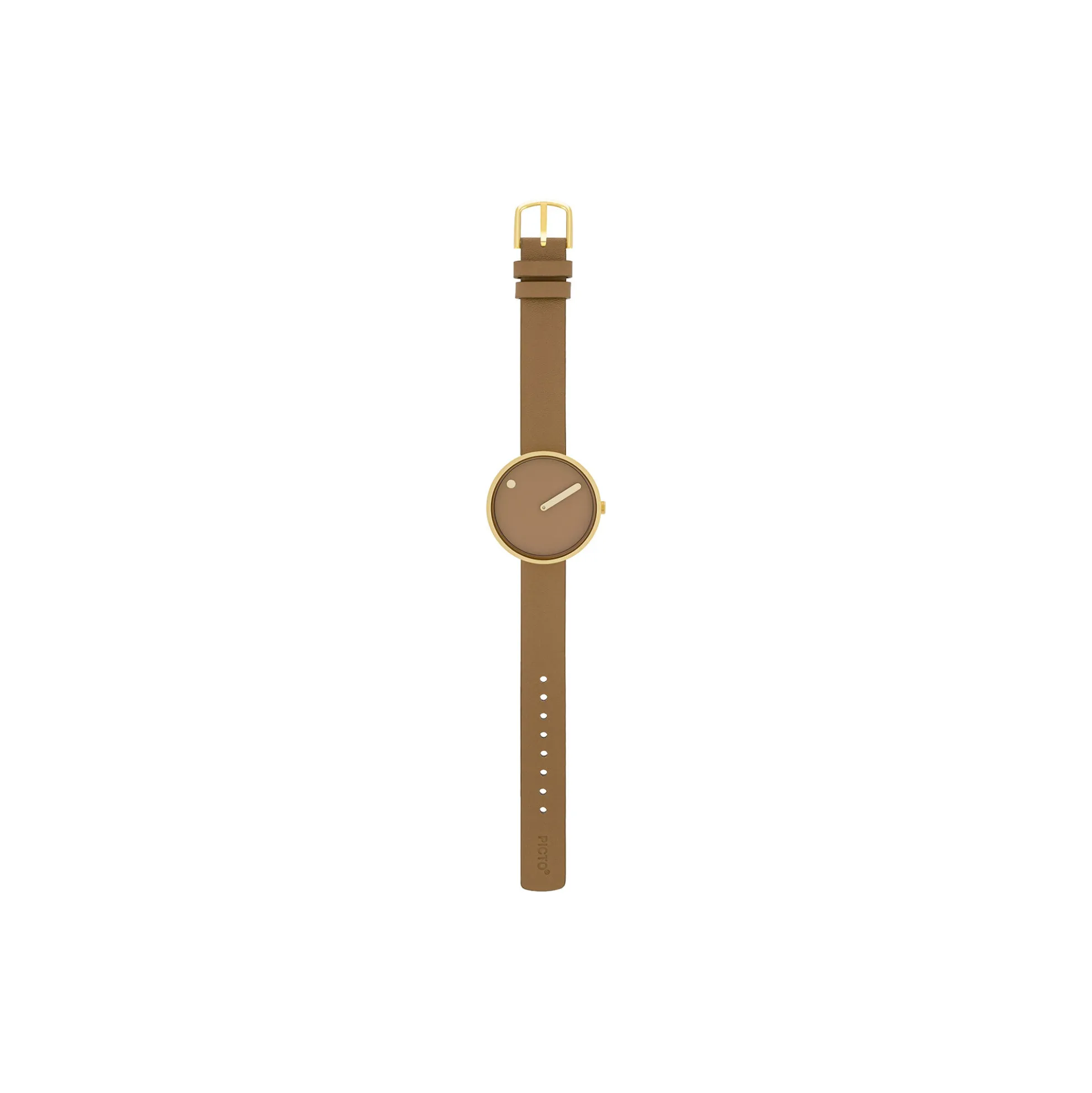 PICTO armbåndsur, cappuccino brown/gold/cappuccino brown