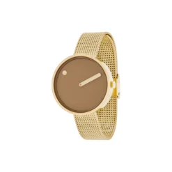 PICTO armbåndsur, cappuccino brown/gold/matt gold