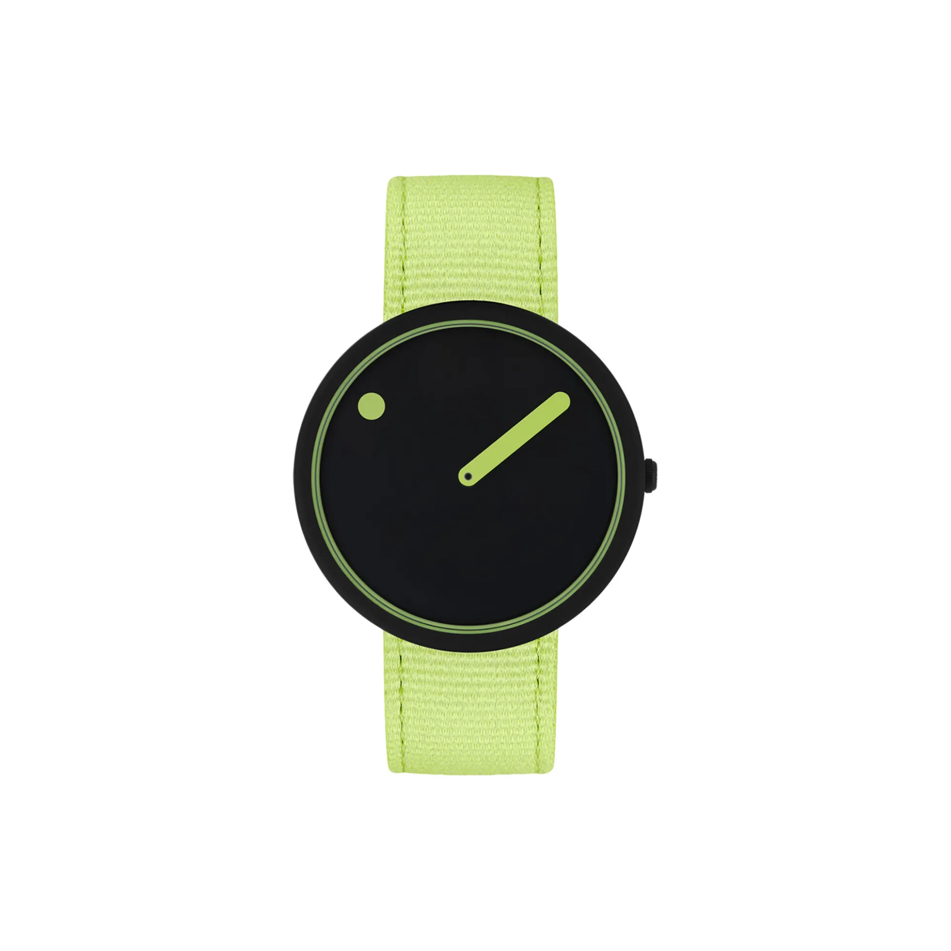 PICTO armbåndsur, manta ray black/paradise green