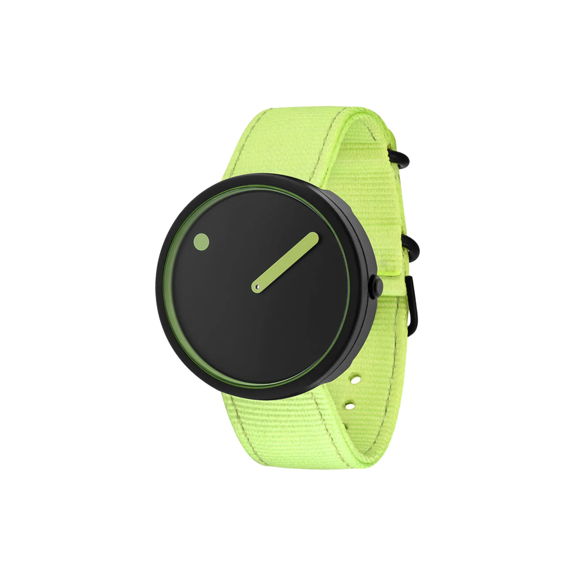 PICTO armbåndsur, manta ray black/paradise green