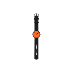 PICTO armbåndsur, signal orange/matt black/manta ray black
