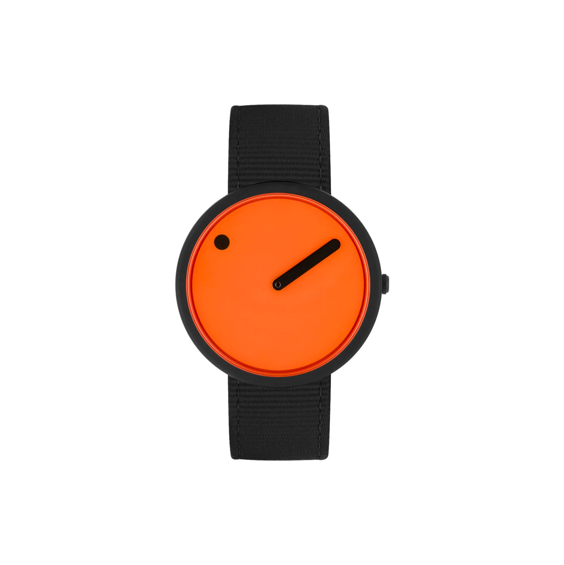PICTO armbåndsur, signal orange/matt black/manta ray black