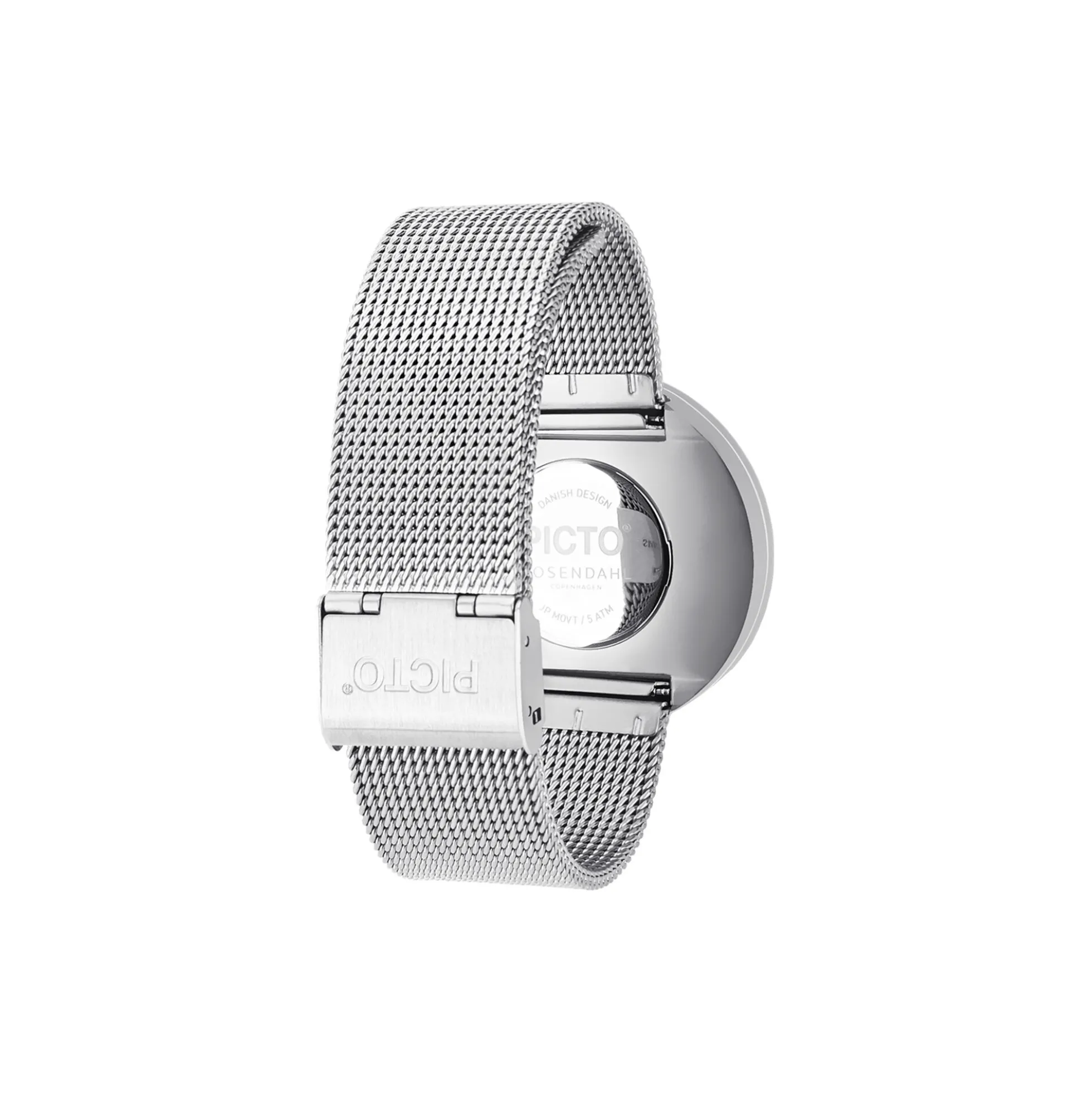 PICTO armbåndsur, white/steel/matt steel