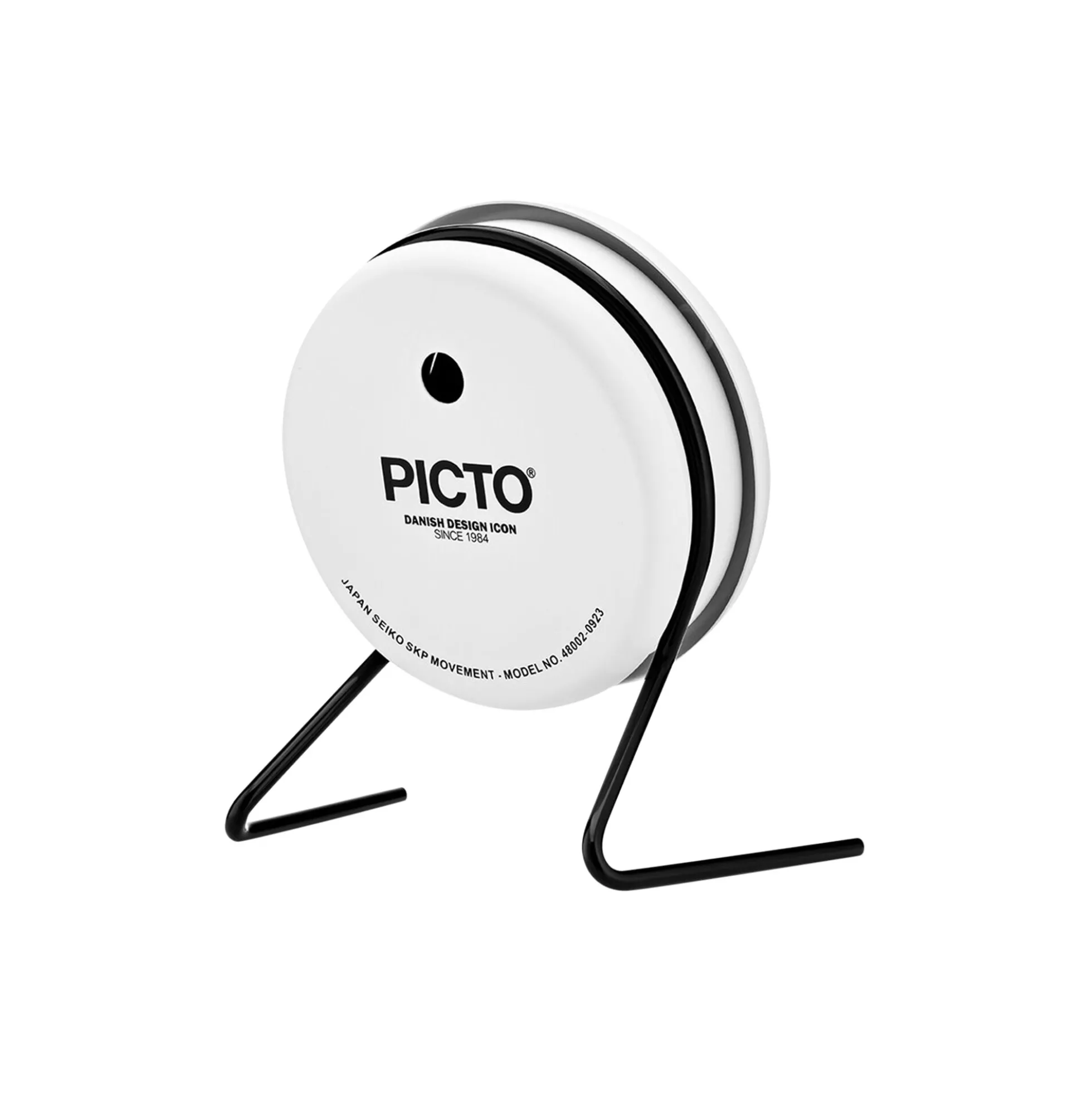 PICTO Table Clock, snow white