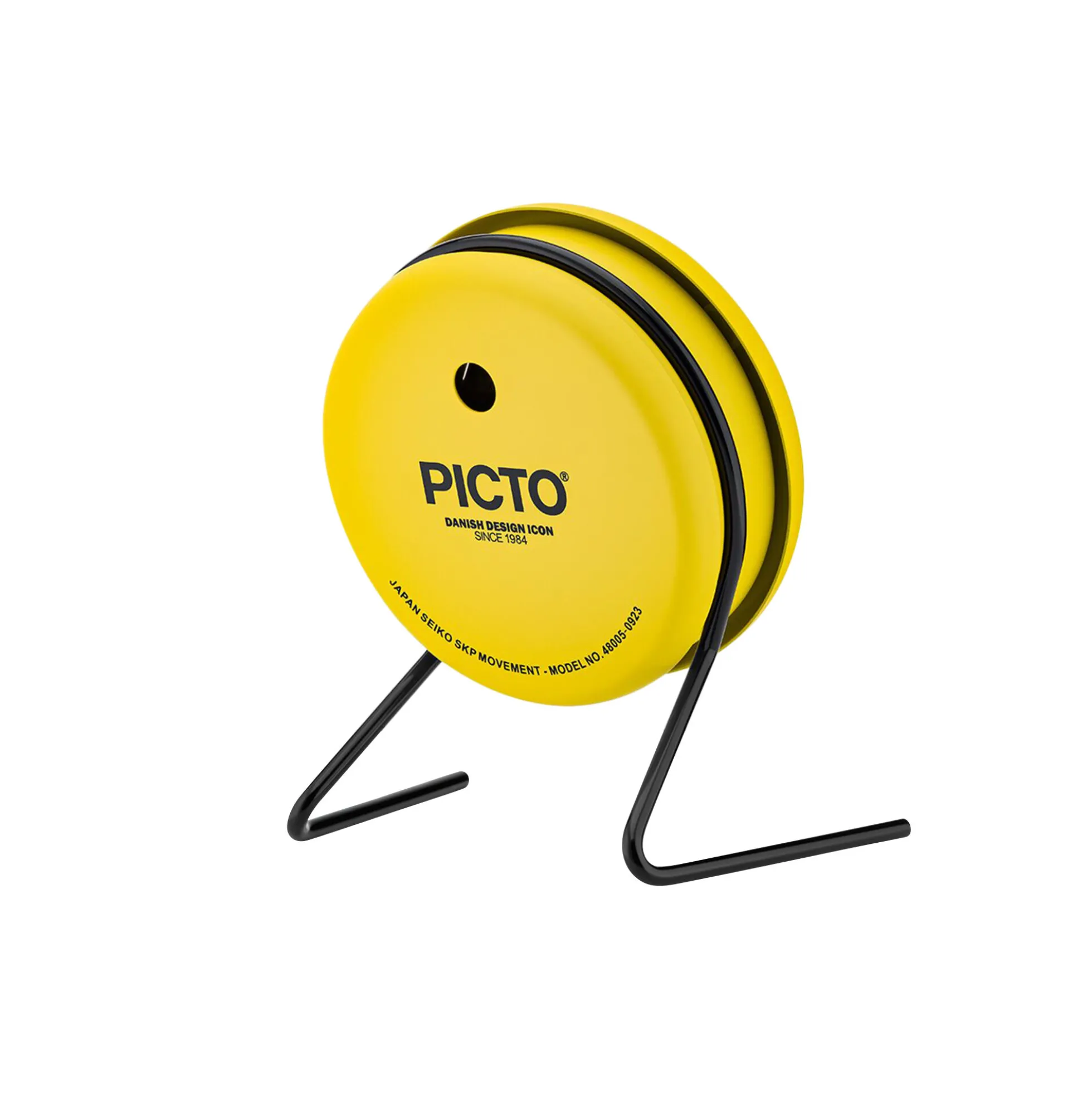 PICTO Table Clock, sunny yellow