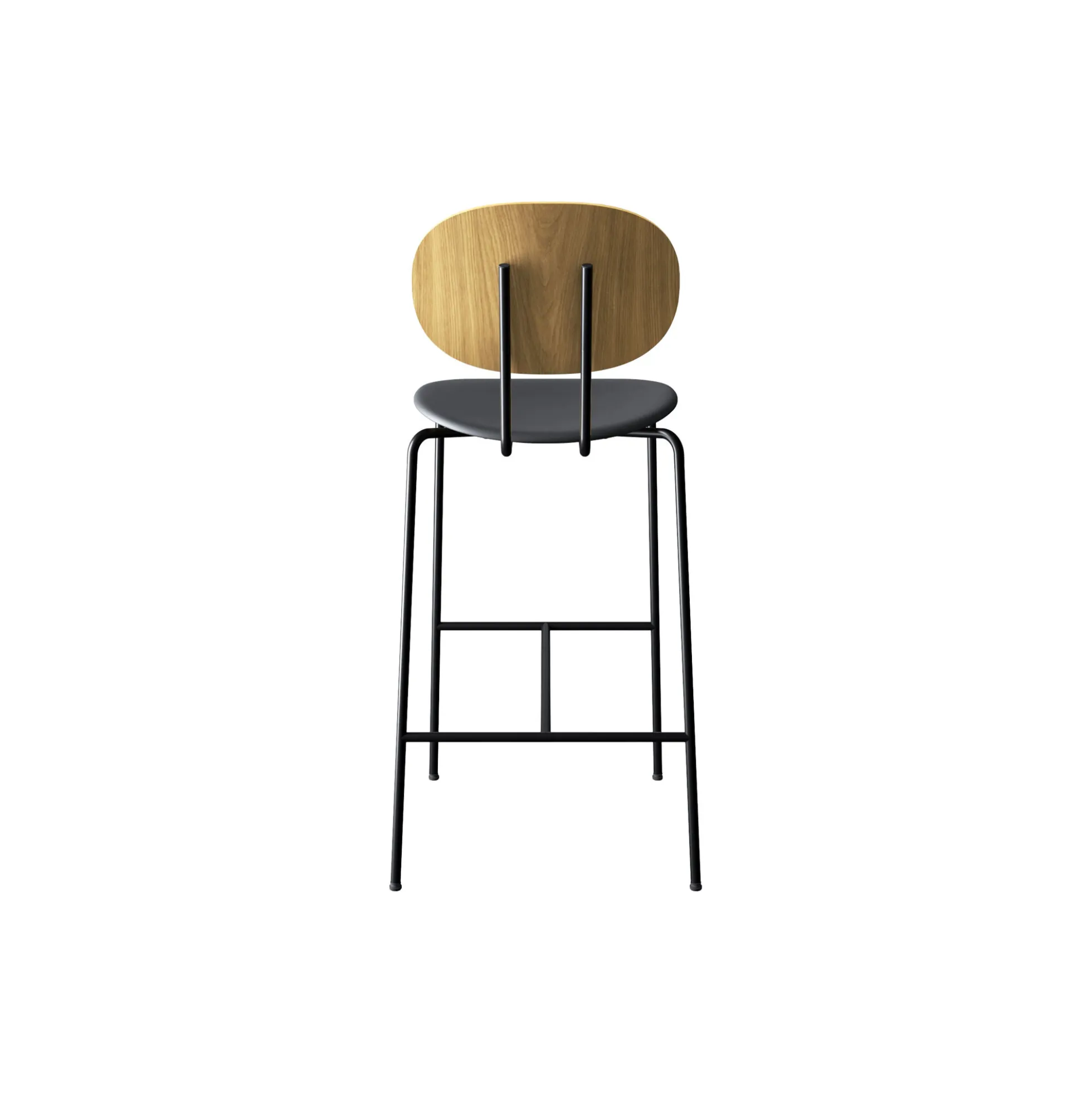 PIET HEIN Bar Chair, olieret eg/Solid Black 509
