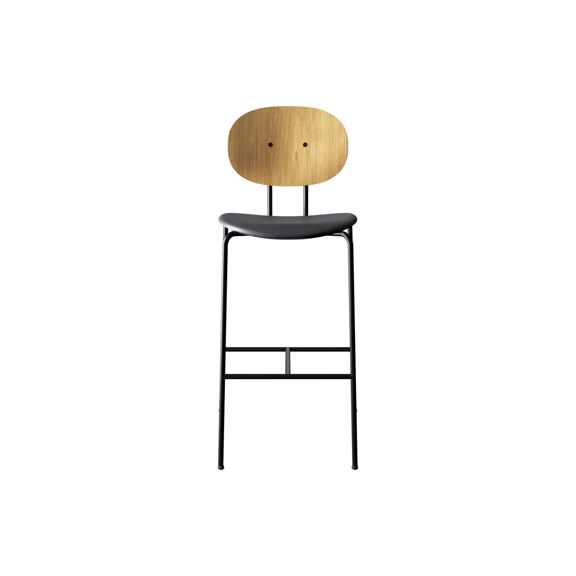 PIET HEIN Bar Chair, olieret eg/Solid Black 509