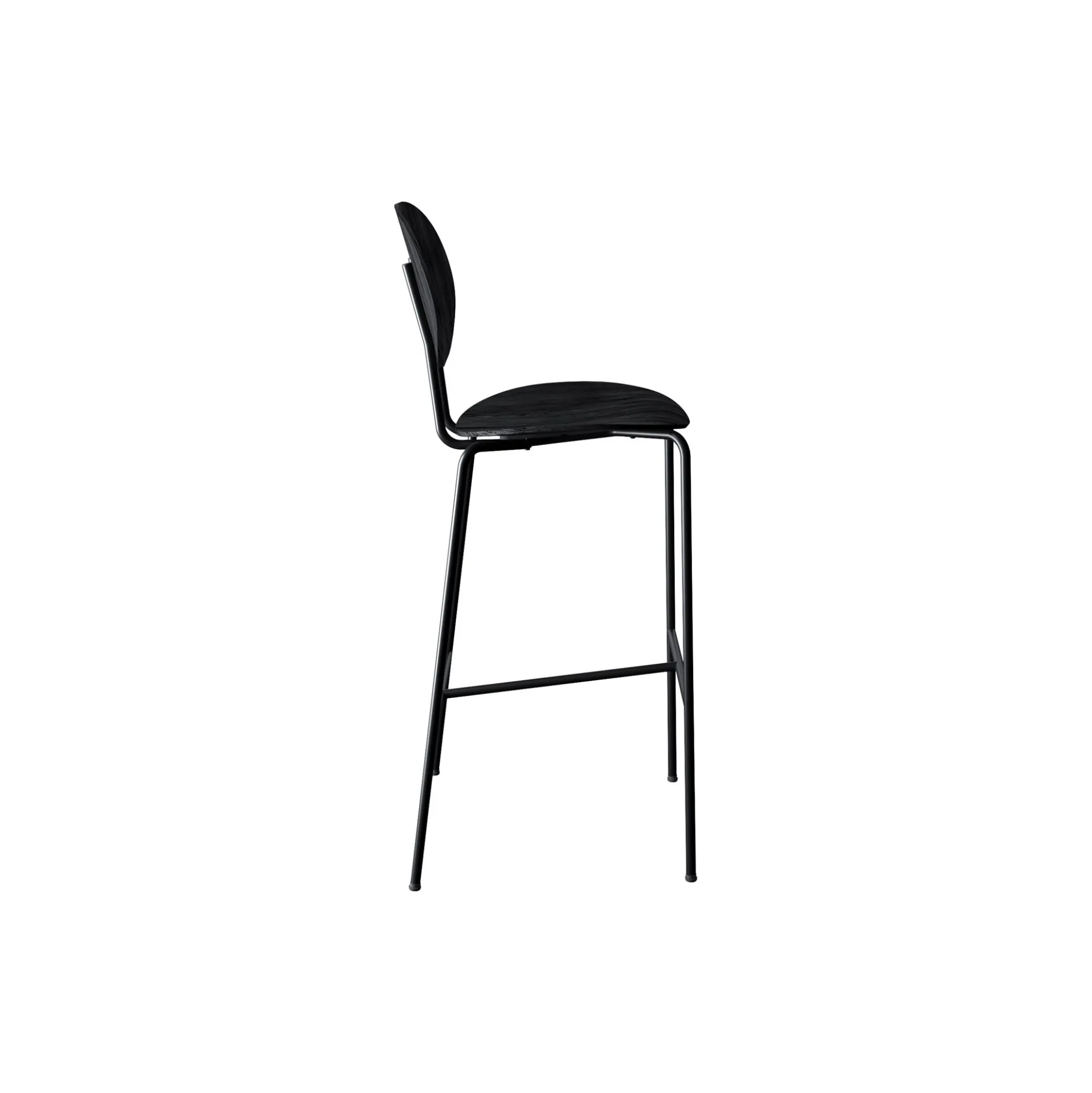 PIET HEIN Bar Chair, sortlakeret eg