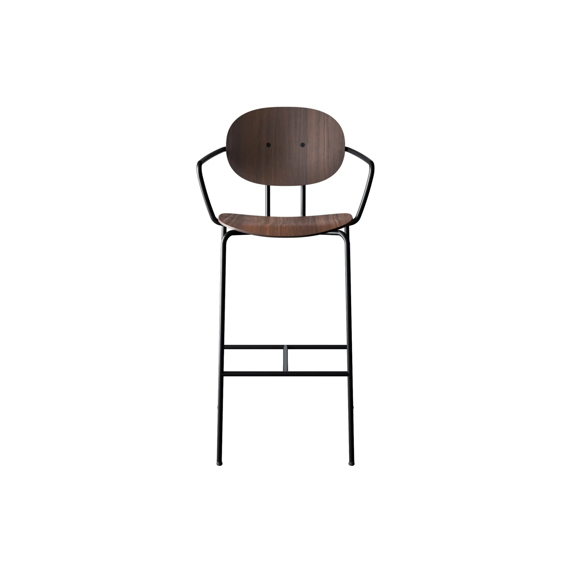 PIET HEIN Bar Chair with Arms, olieret valnød