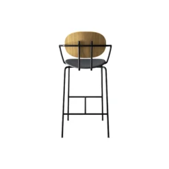 PIET HEIN Bar Chair with Arms, olieret eg/Solid Black 509