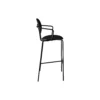 PIET HEIN Bar Chair with Arms, sortlakeret eg