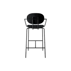 PIET HEIN Bar Chair with Arms, sortlakeret eg