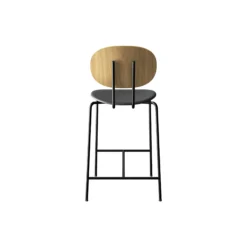 PIET HEIN Counter Chair, hvidpigmenteret eg//Solid Black 509