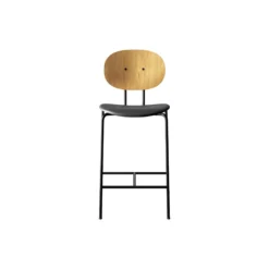 PIET HEIN Counter Chair, olieret eg/Solid Black 509