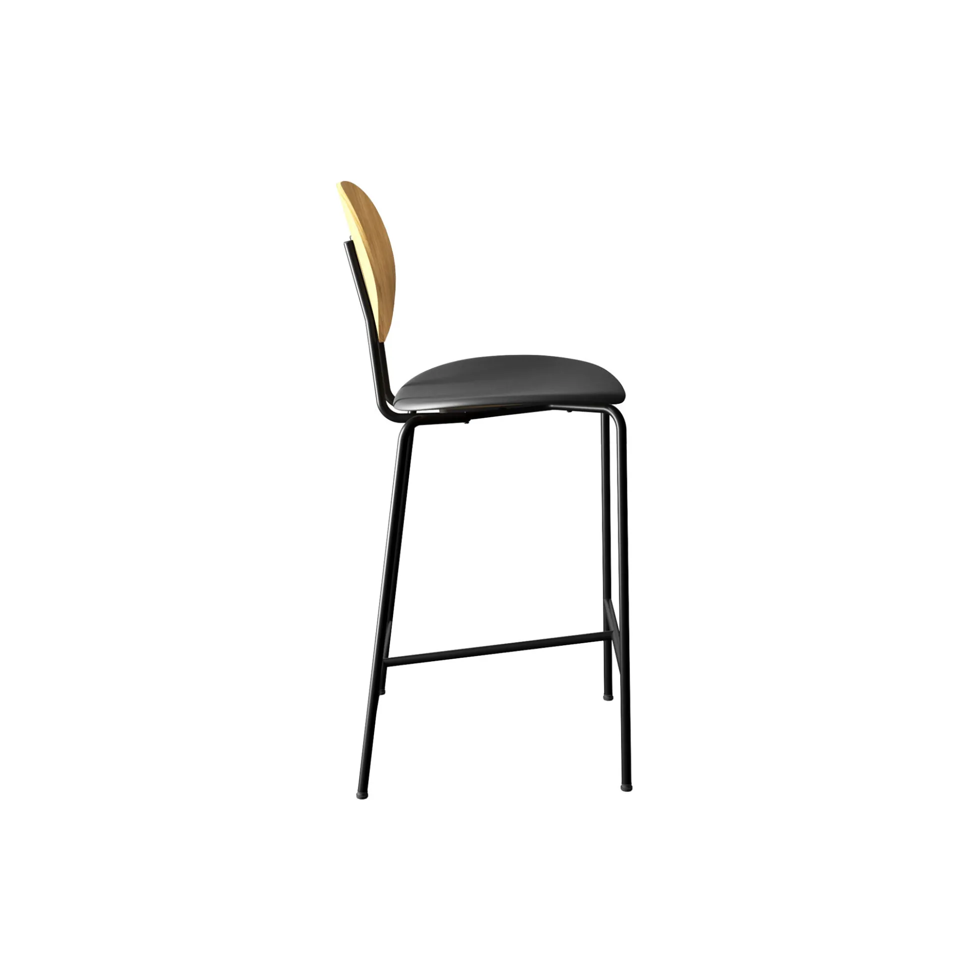 PIET HEIN Counter Chair, olieret eg/Solid Black 509