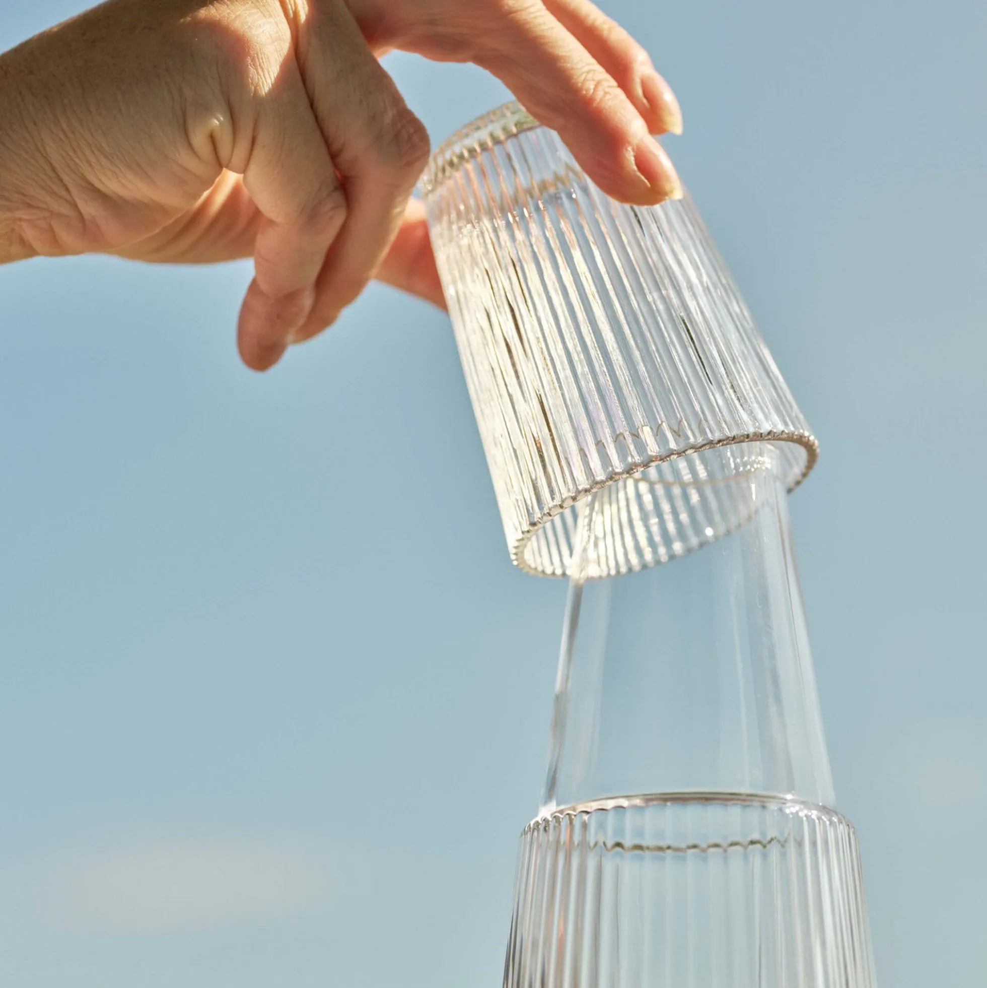 Pilastro karaffel med glas