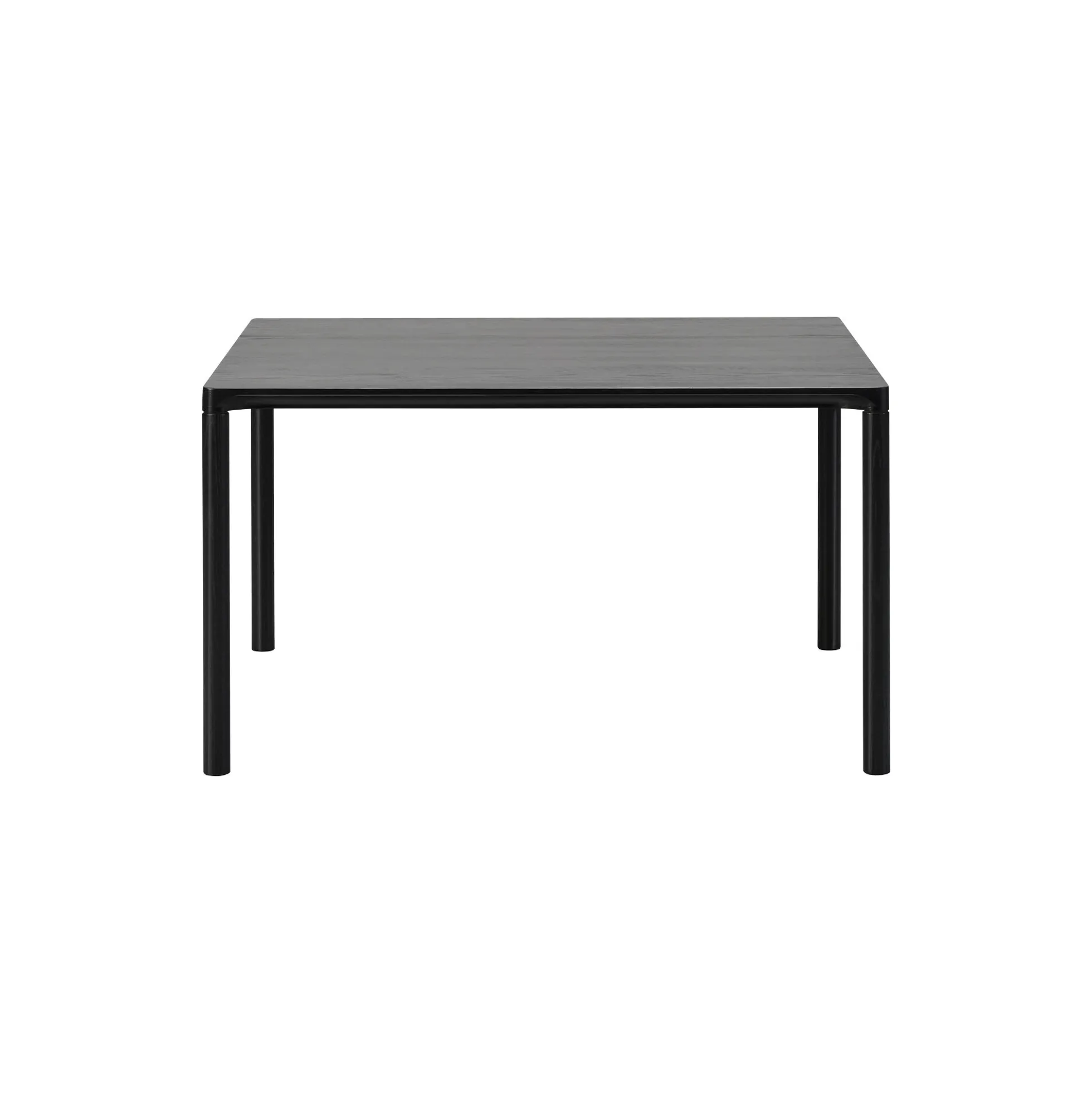 6720 Piloti Wood Coffee Table, black lacquered oak