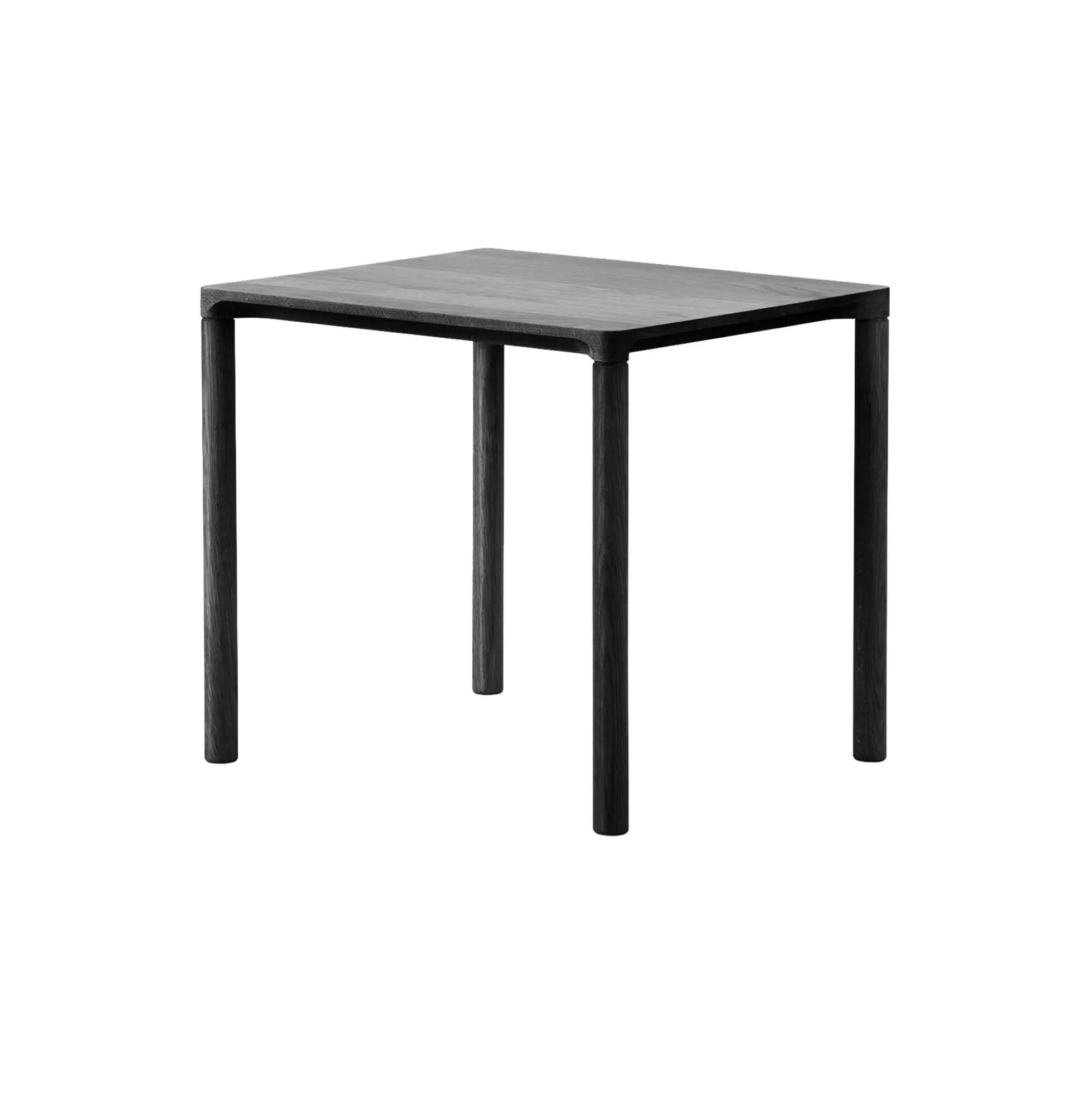 6705 Piloti Wood Coffee Table, black lacquered oak